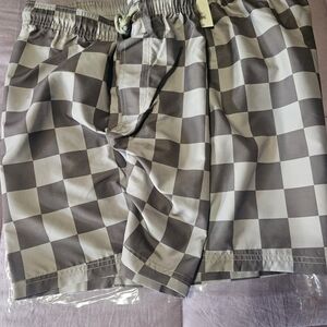 Checkered Gray Men's Shorts